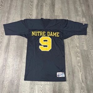 RARE VINTAGE 1980's CHAMPION NOTRE DAME FOOTBALL JERSEY - SIZE MEDIUM Made USA